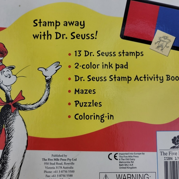 Dr. Seuss Stamp Back Children's Activity Book Hardcover - Picture 5 of 16